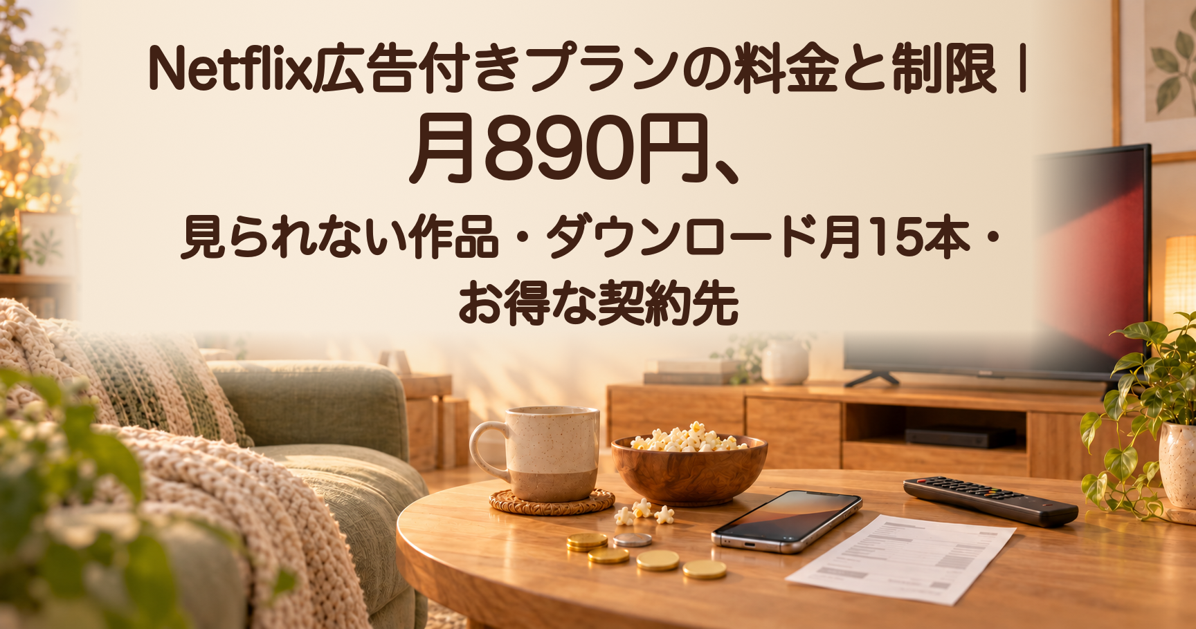 Netflix広告付きプランの料金と制限